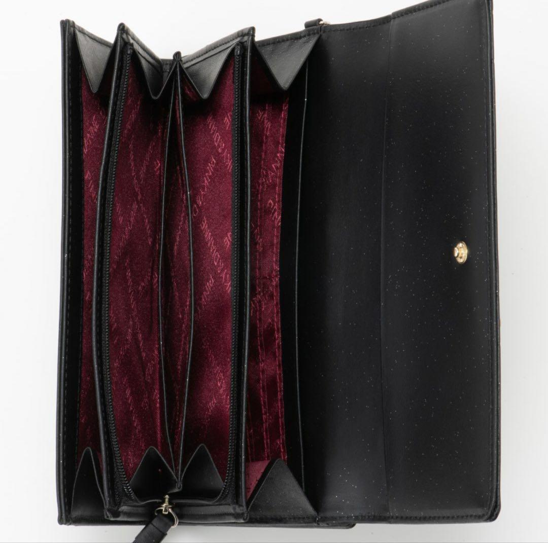 フォース♾様 新品★ピンキー&ダイアン★カヌレカード収納付かぶせ長財布★ブラック 新品☆ピンキー&ダイアン☆カヌレカード収納付大容量かぶせ長