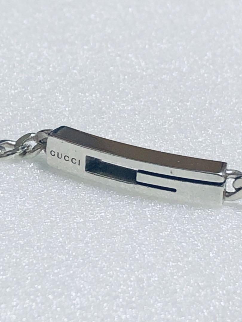 正規品　GUCCI グッチ　シルバー　Gカット　ブレスレット　中古 美品