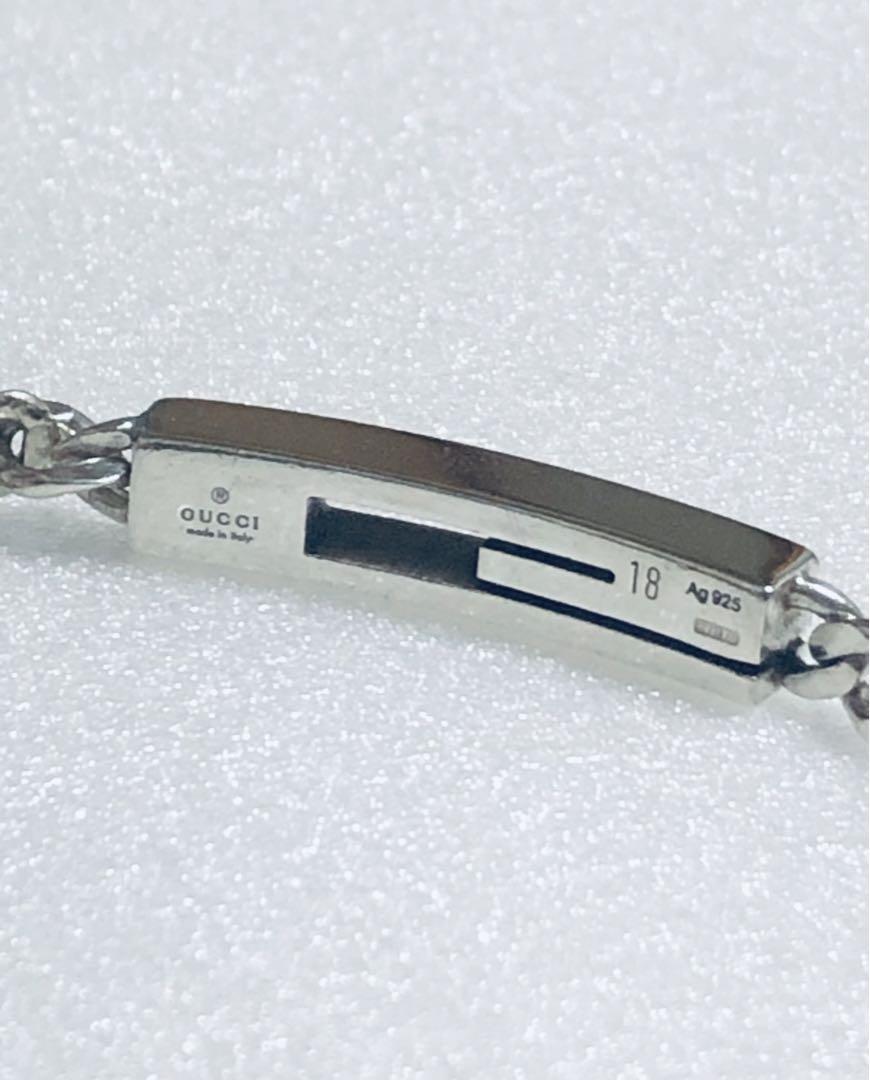 正規品　GUCCI グッチ　シルバー　Gカット　ブレスレット　中古 美品