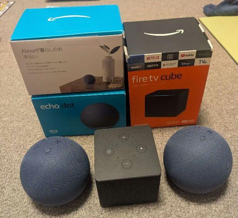Echo Dot & Fire TV Cube ホームシアターセット