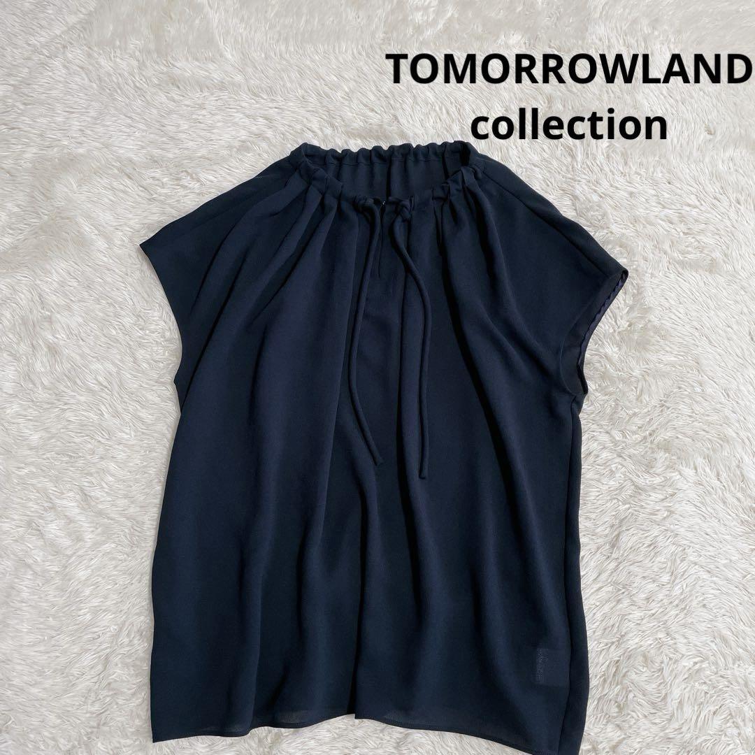 〈TOMORROWLAND〉　 ドローストリングネックブラウス シックアムンゼン ドローストリングネックブラウス | maison