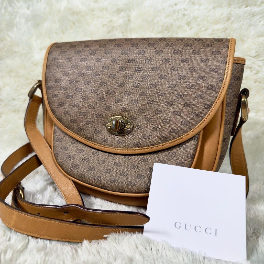 グッチ ターンロック マイクログッチ ショルダー ゴールド金具 PVCGUCCI