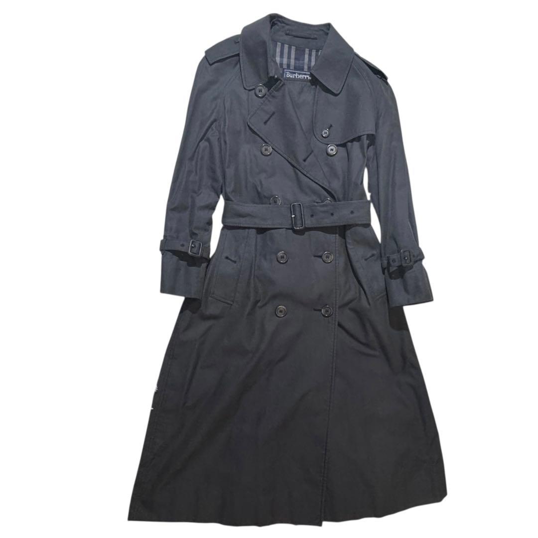 ヴィンテージ✨バーバリー トレンチコート 英国製 ノバチェック 総柄 ロング S ヴィンテージ✨バーバリー トレンチコート 英国製 ノバチェック 総柄 ロング S