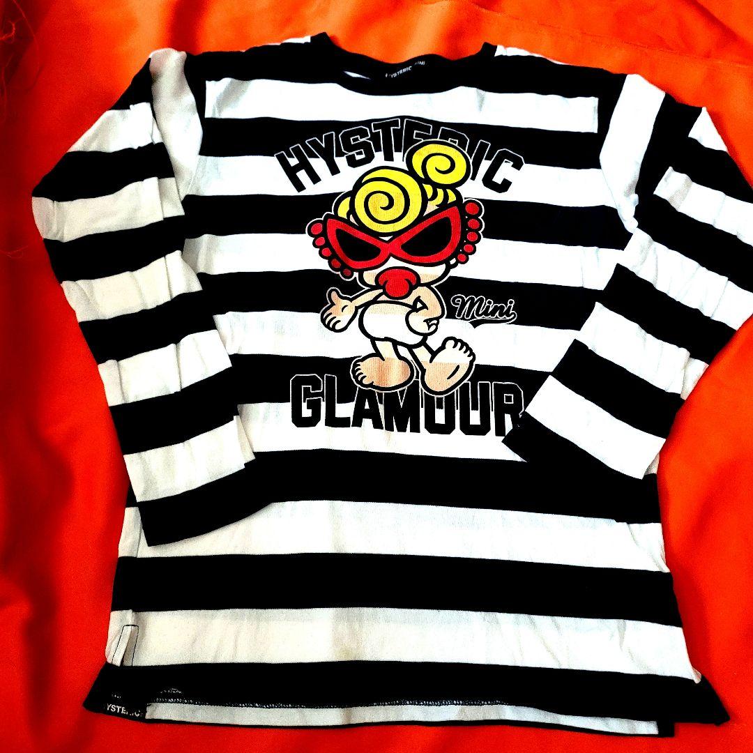 ヒステリックミニ　ボーダーロングTシャツ　140センチ