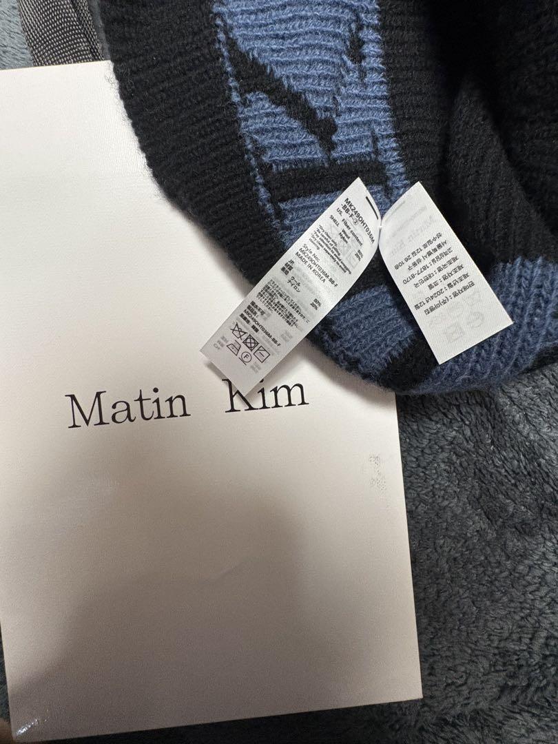 Matin Kim ロゴ入り ニット帽