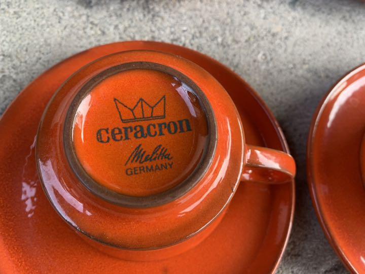 でのお 希少Melitta カップ&ソーサー 6客 ceracron IYK7p-m29384738484 セラクロン メリタ けには