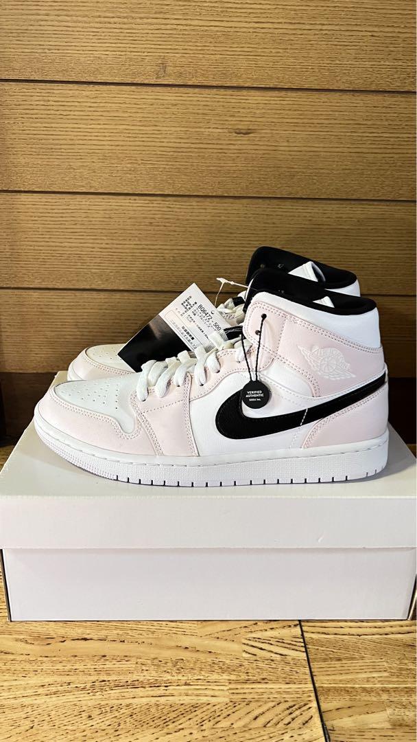 靴 WMNS AIR JORDAN 1 MID LIGHT VIOLET 26.5