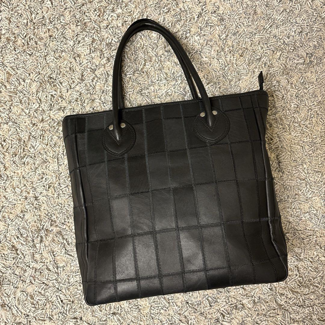 未使用級✨TRION トライオン A4収納可 トートバッグ 格子模様