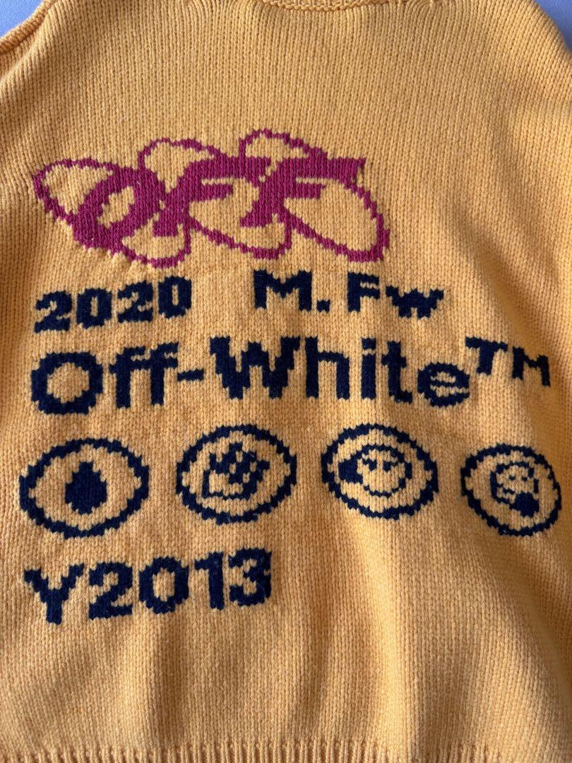 off-white ニットセーター Sサイズ イエロー