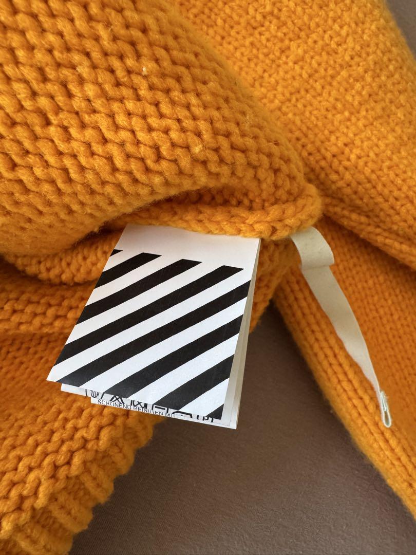 off-white ニットセーター Sサイズ イエロー
