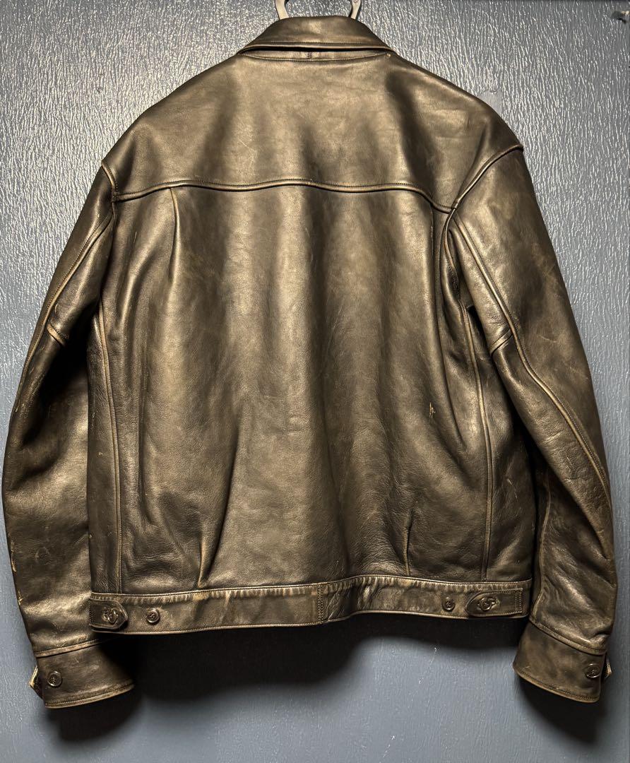 OLD JOE PATINA HORSE JEAN JACKET ブラウン 38