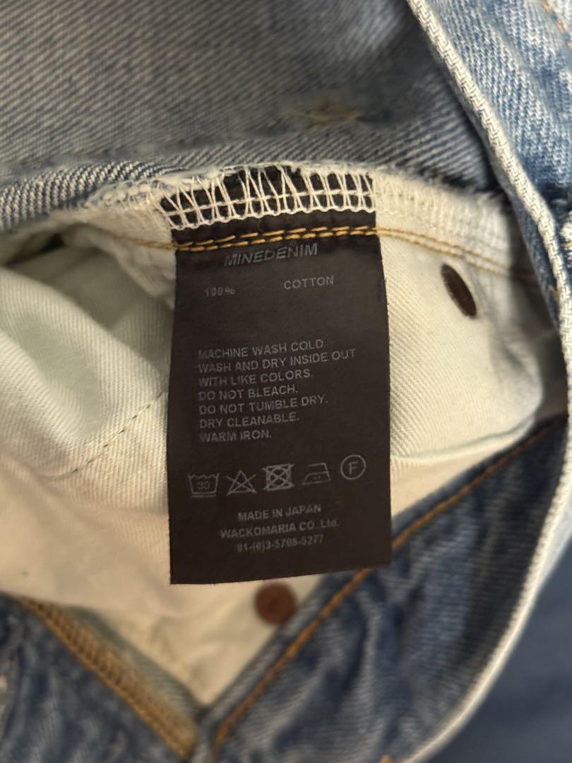 WACKO MARIA MINEDENIM TAPERED DENIM S 青