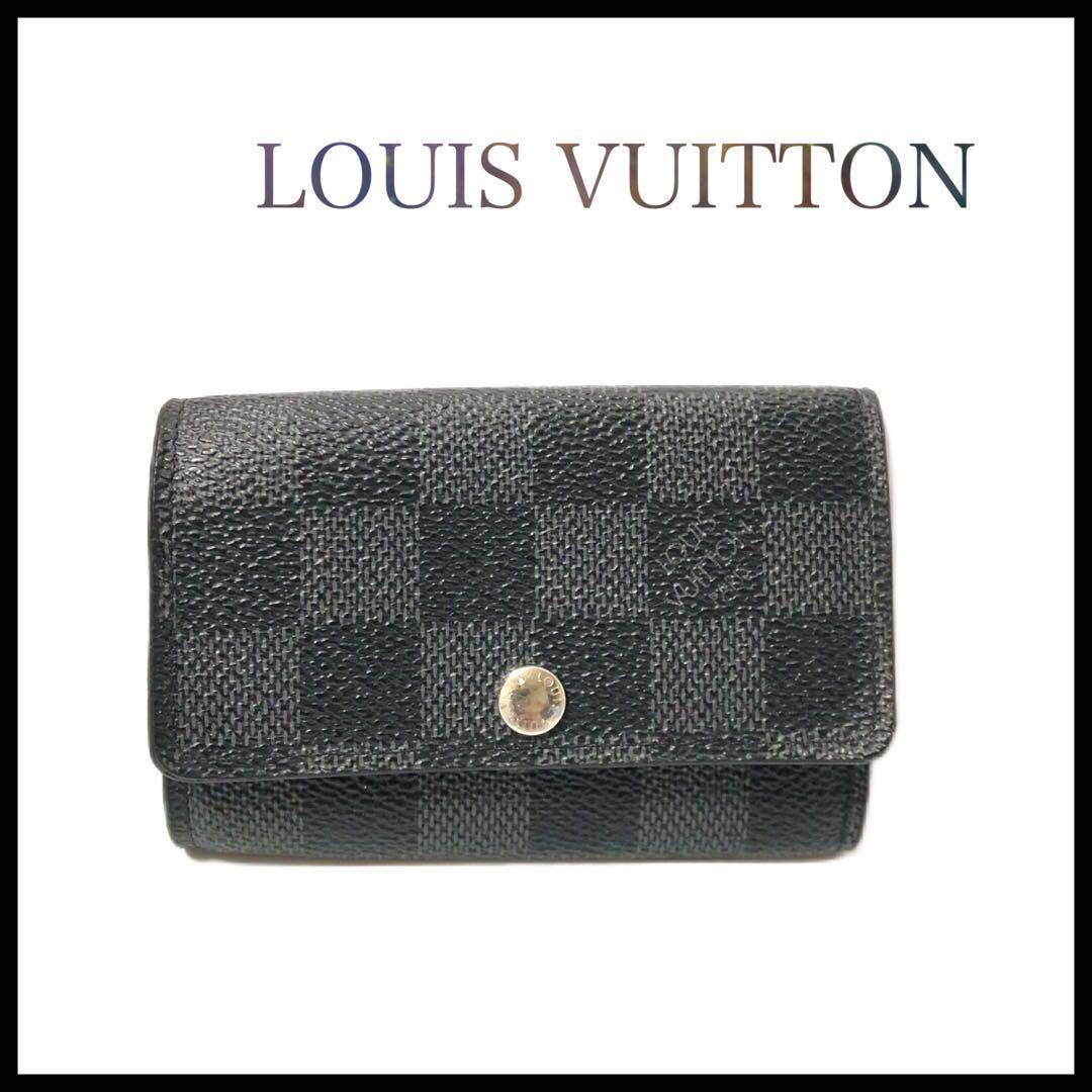 【美品】LOUISVUITTON ヴィトン　ダミエグラフィット　キーケース　6連