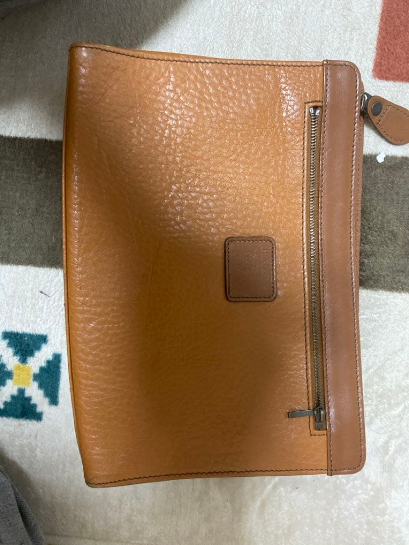 Paul Smith キャメルレザー クラッチバッグ