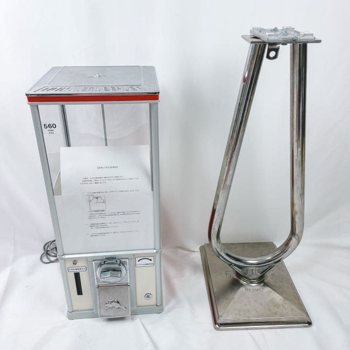 ☆動作品☆beaver55 ビーバー55 スタンド付 新札1000円ガチャ本体