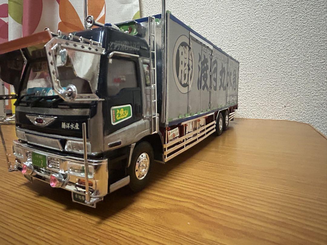 渡月丸水急ギガロングシャーシデコトラプラモデル値下げ多少は可能です