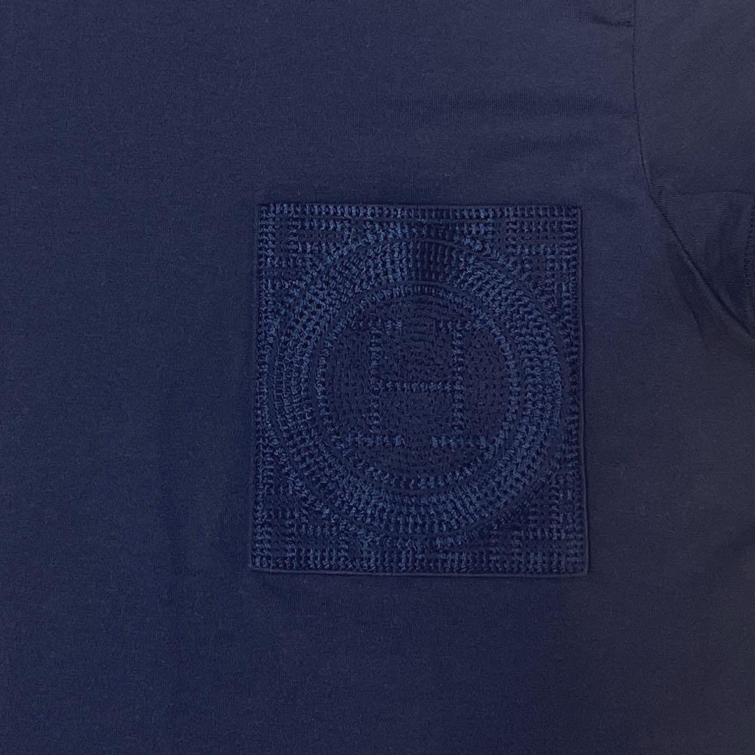 エルメス Tシャツ 刺繍 ポケット