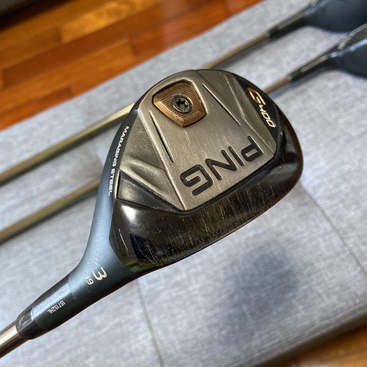 34%割引ブラック系【限定販売】 ping g400 ユーティリティ3本