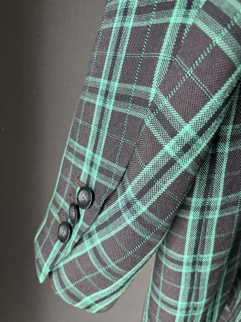 まや様専用Check Over Jacket/チェックオーバー／ブラウン