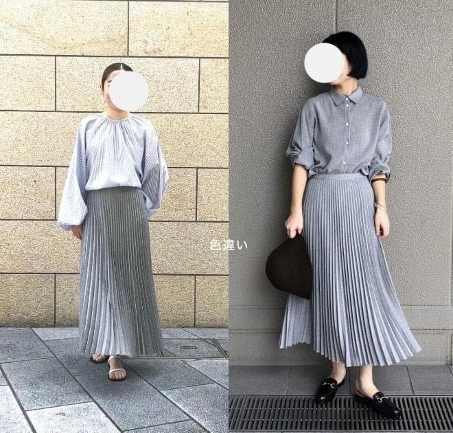 美品 デミルクス ビームス 2,5万円 トリアセ プリーツスカート X187