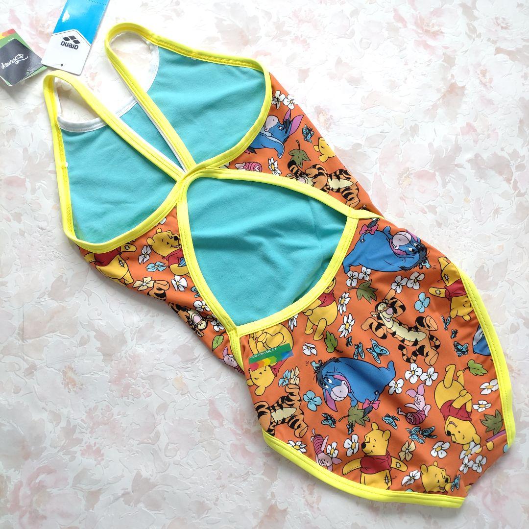 新品 arena 2024秋冬 ディズニー Pooh 競泳水着 タフスーツ L