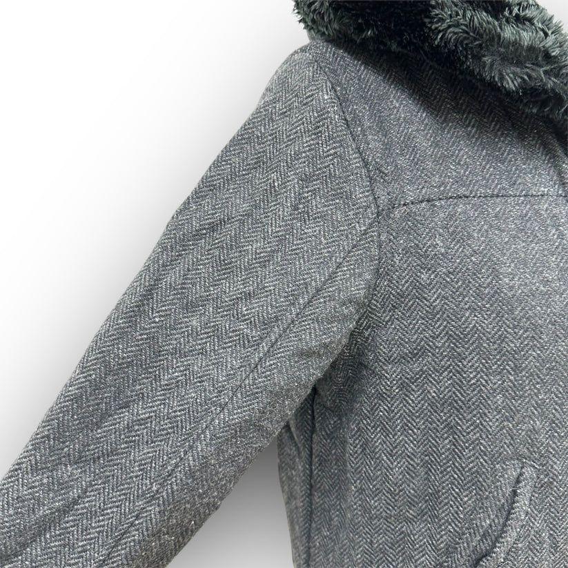 STUSSY ツイード ダッフル フード付きコート サイズM グレー