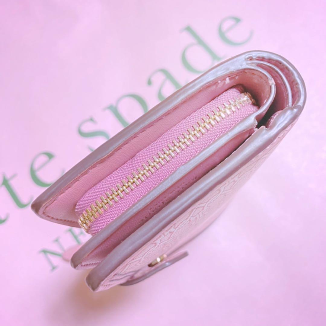 ケイトスペード 二つ折り財布 ナディア ピンク