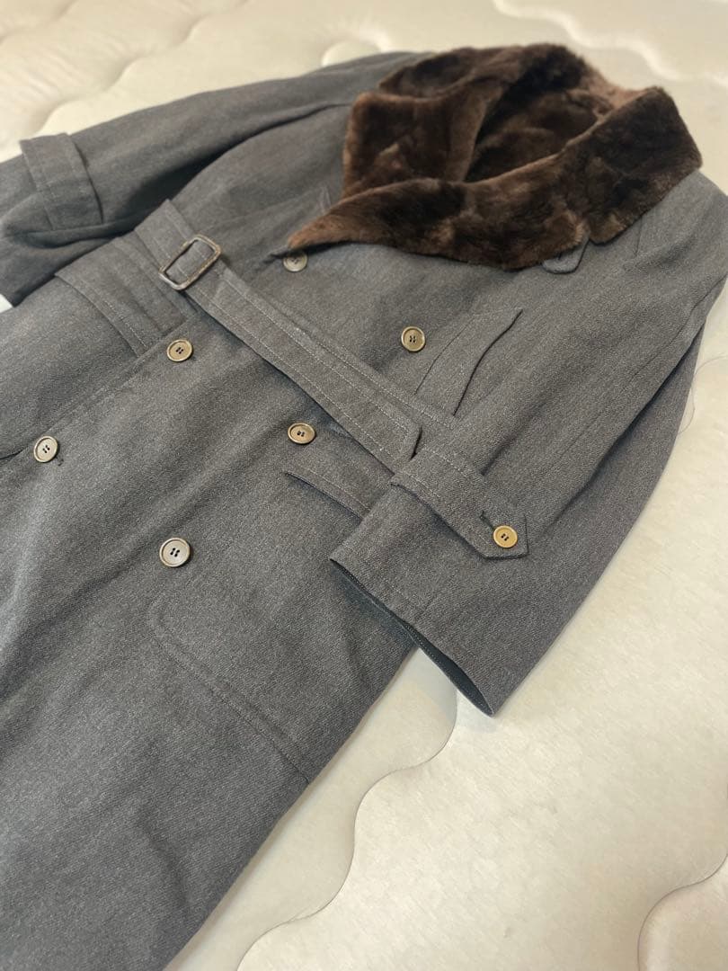 グレー ダブルブレスト チェスターコート　美品