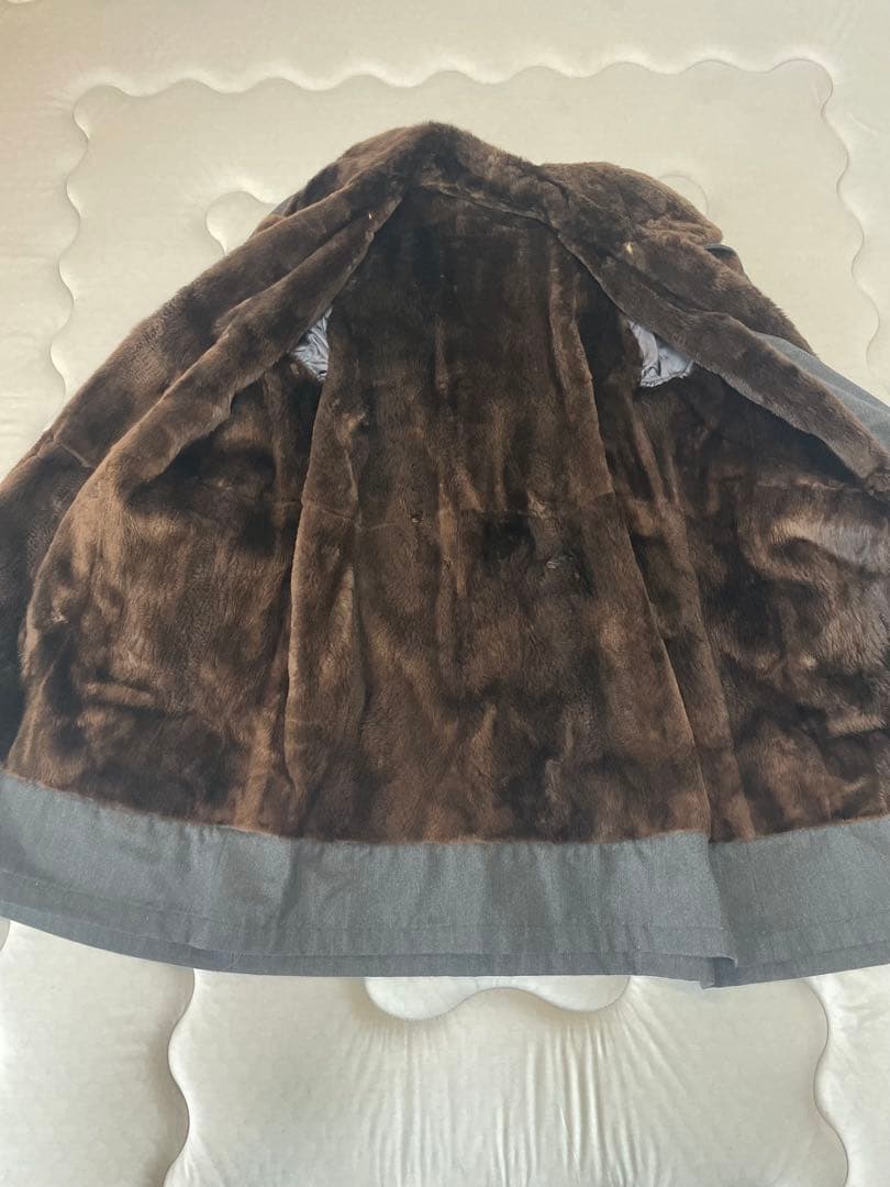 グレー ダブルブレスト チェスターコート　美品