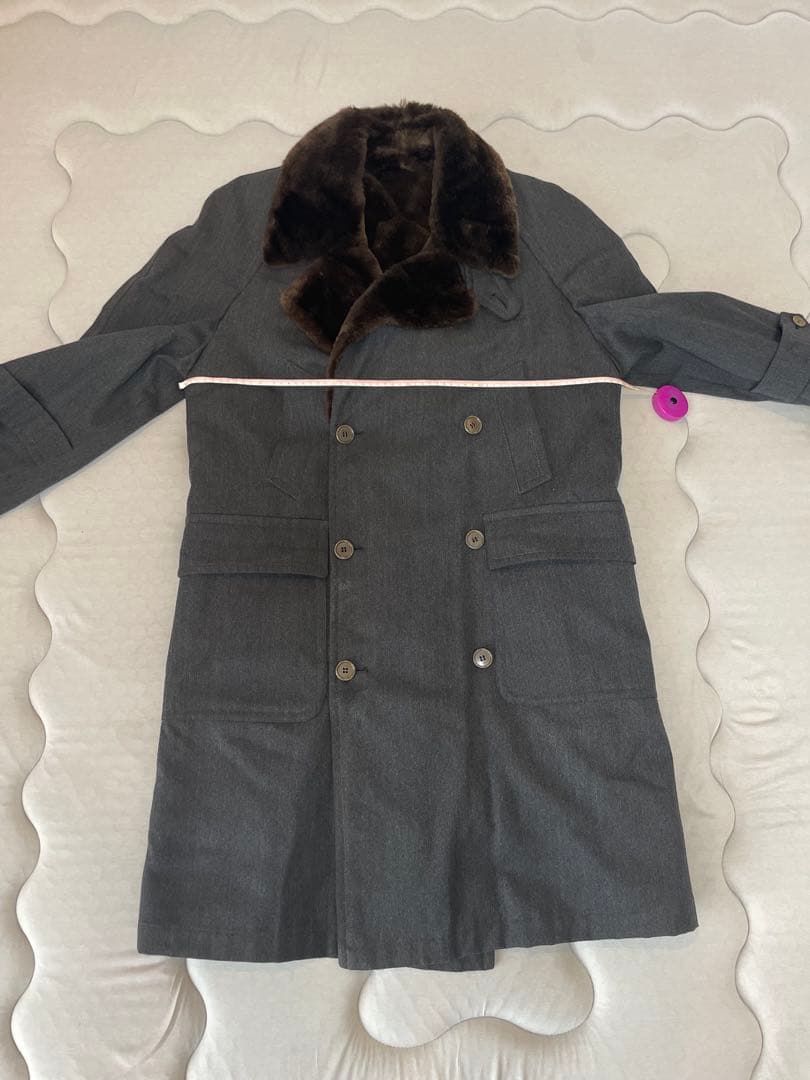 グレー ダブルブレスト チェスターコート　美品