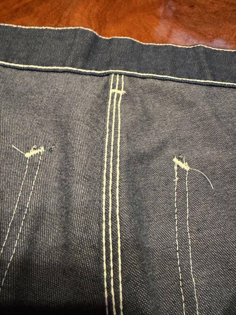 70〜80'sビンテージSEARSデニムペインター超濃紺W36L28表記