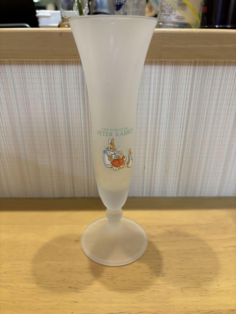 ピーターラビット 花瓶 ガラス製 オリジナルボックス付き