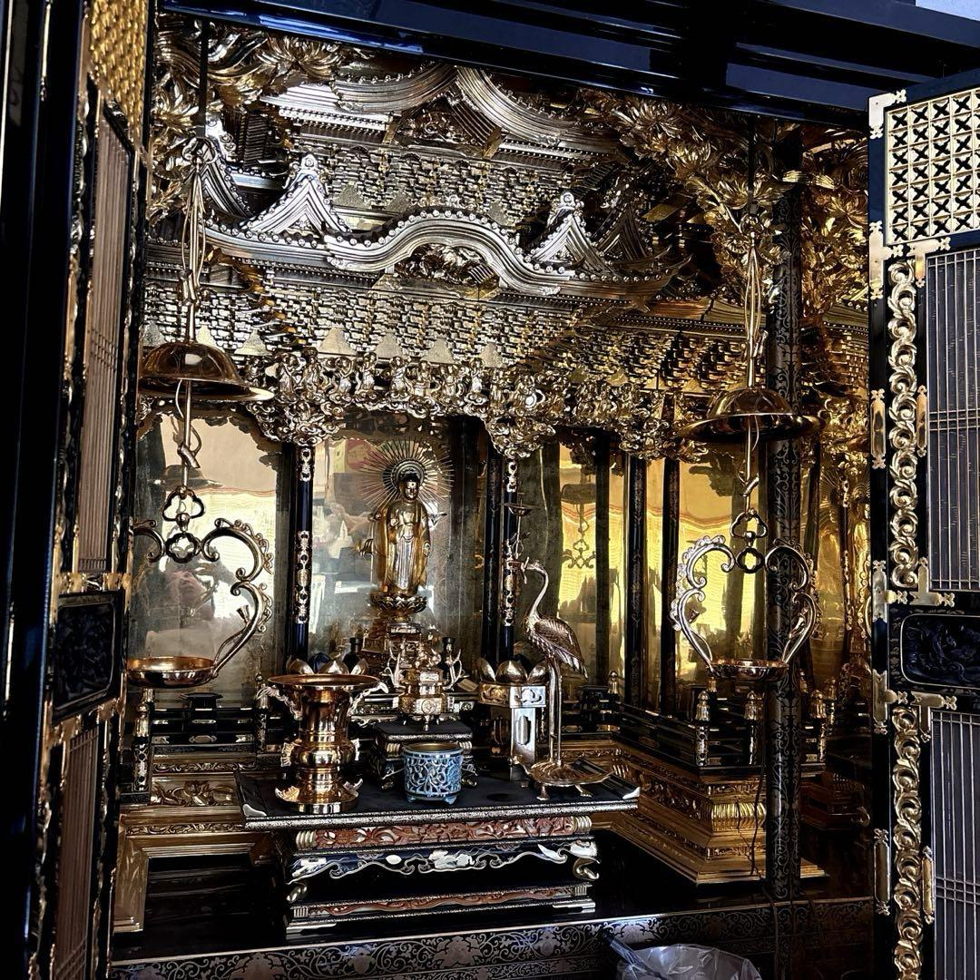 伝統美術　仏壇　金沢仏壇　アンティーク仏壇　金箔装飾