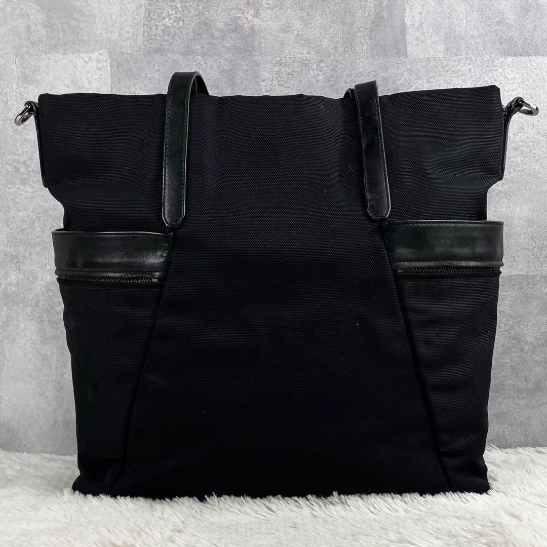 贈り物 A4可 黒 ショルダーバッグ 2WAY キャンバス CHOO JIMMY 極美品 バッグ