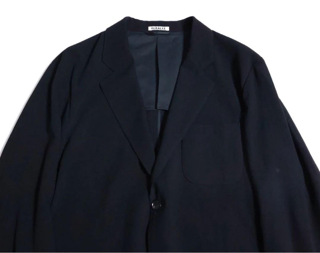 ジャケット・アウター AURALEE HARD TWIST WOOL VIYELLA JACKET 5