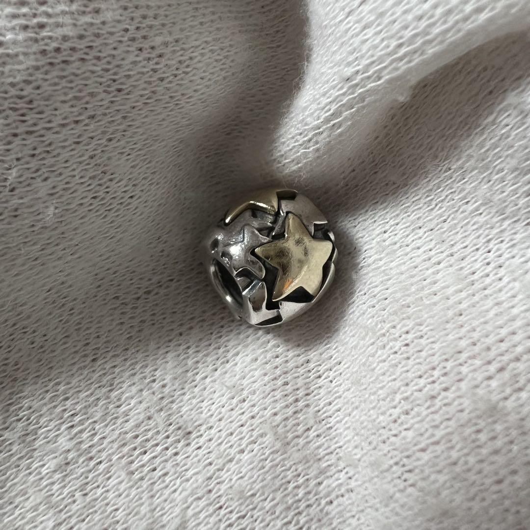 パンドラゴールデンスターチャーム 14k＆925