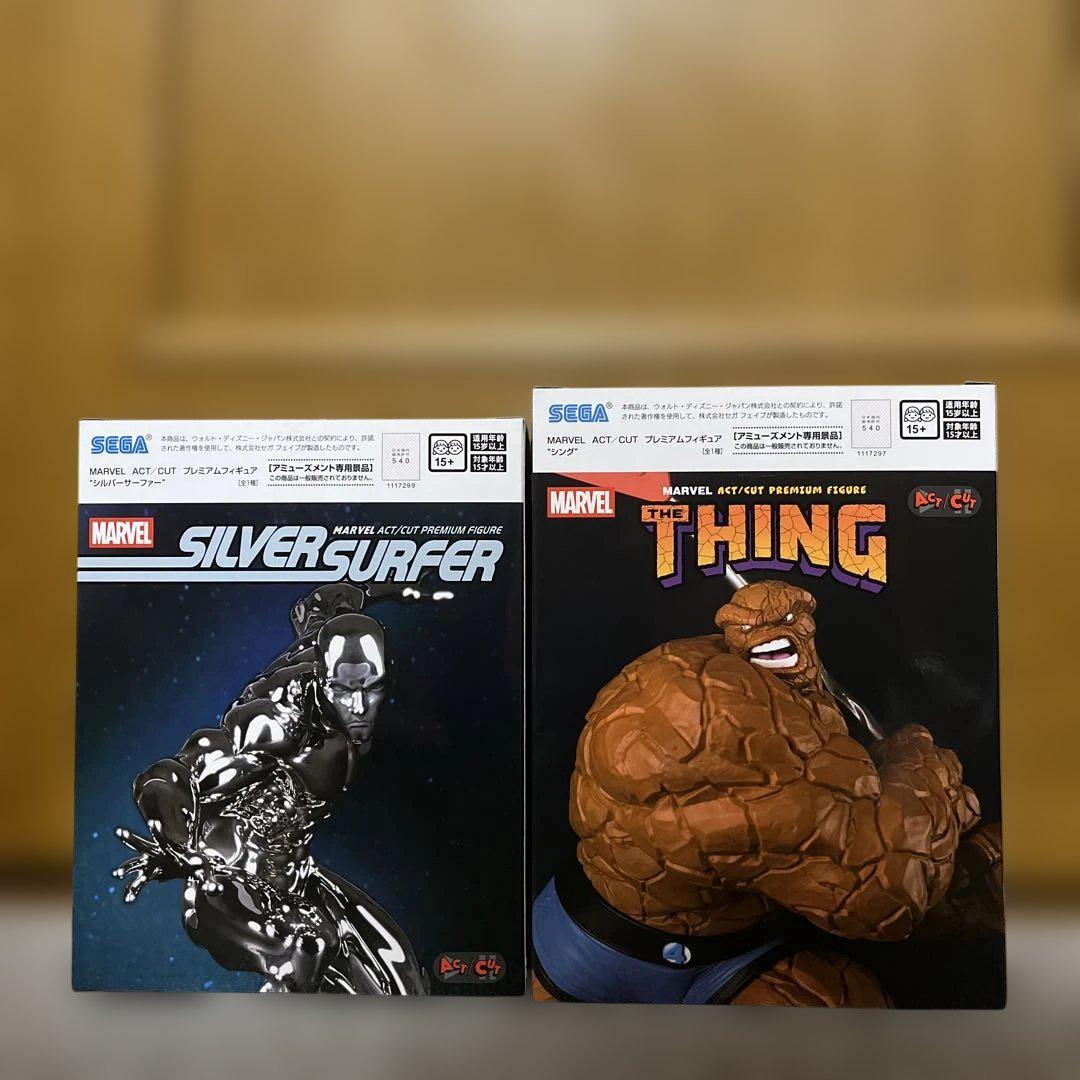 MARVELACT/CUTプレミアムフィギュア シング &シルバーサーファー MARVEL マーベル プレミアム フィギュア シルバーサーファー