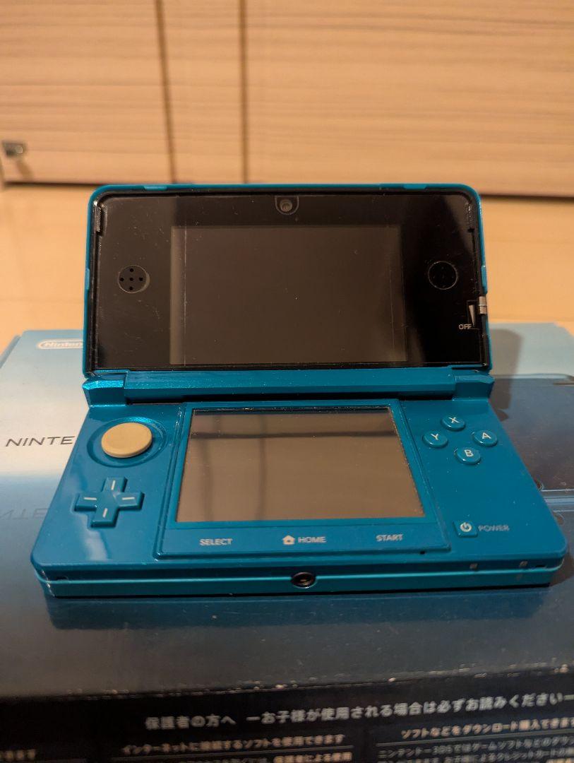 ニンテンドー3DS アイスブルー本体 箱付き ジャンク（アダプター無し）