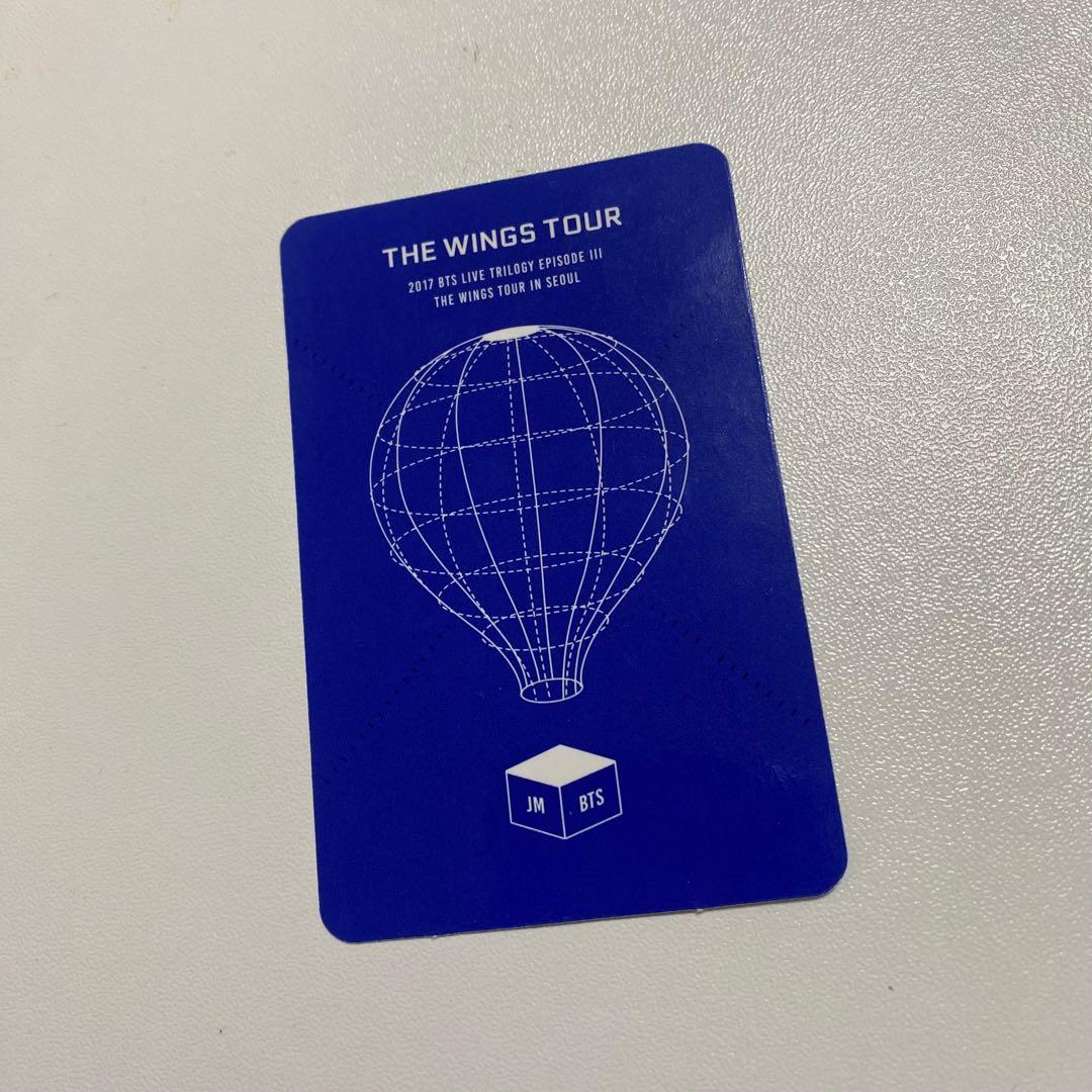 BTS WINGS TOUR JIMINカード目立った傷や汚れなし UP786_INFO