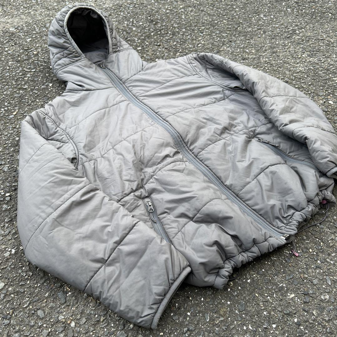 old stussy 90s マウンテンパーカー グレー ドローコード ギミック メンズ