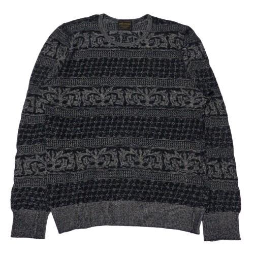 美品 GLADHAND ワードローブ L/S セーター ブラックXL 薄手ニット