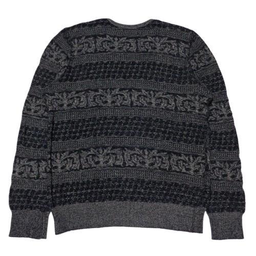 美品 GLADHAND ワードローブ L/S セーター ブラックXL 薄手ニット
