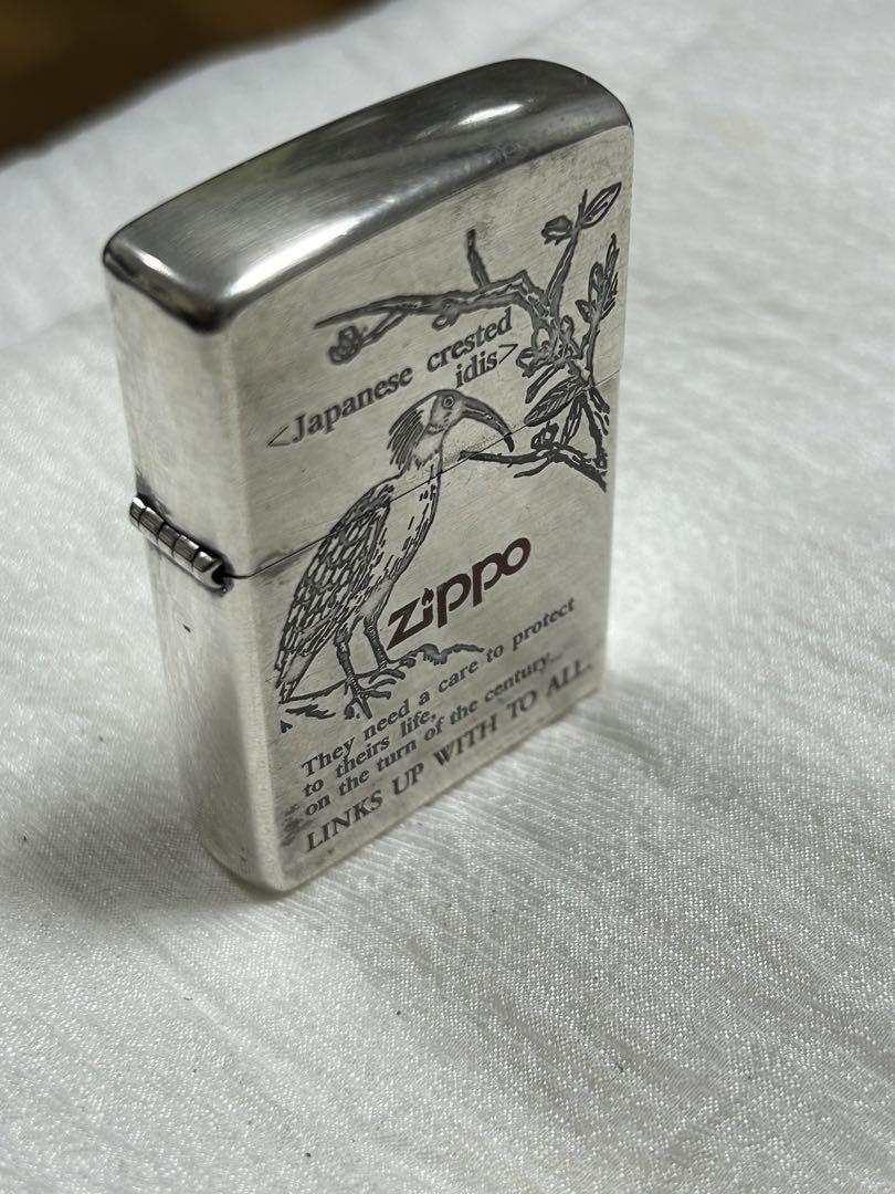 トキ 朱鹮鳥　デザインZippo .2000年製　希少品