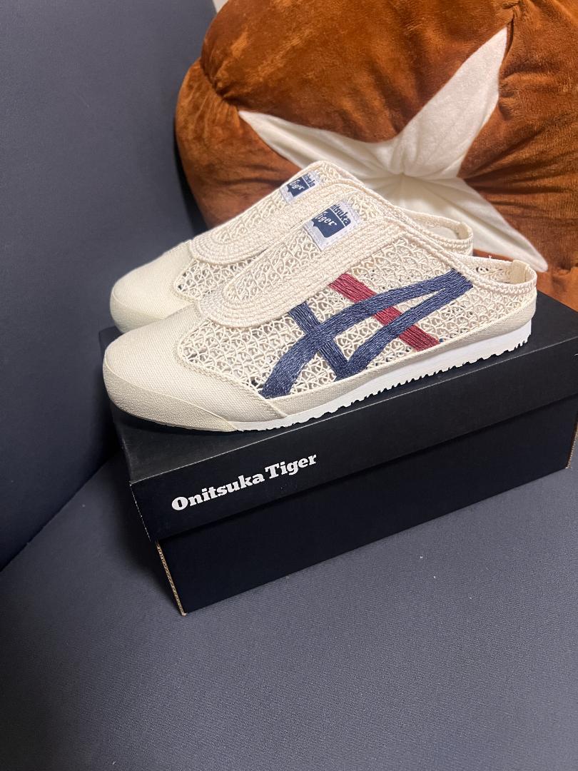 Onitsuka Tiger メッシュスリッポン ベージュ