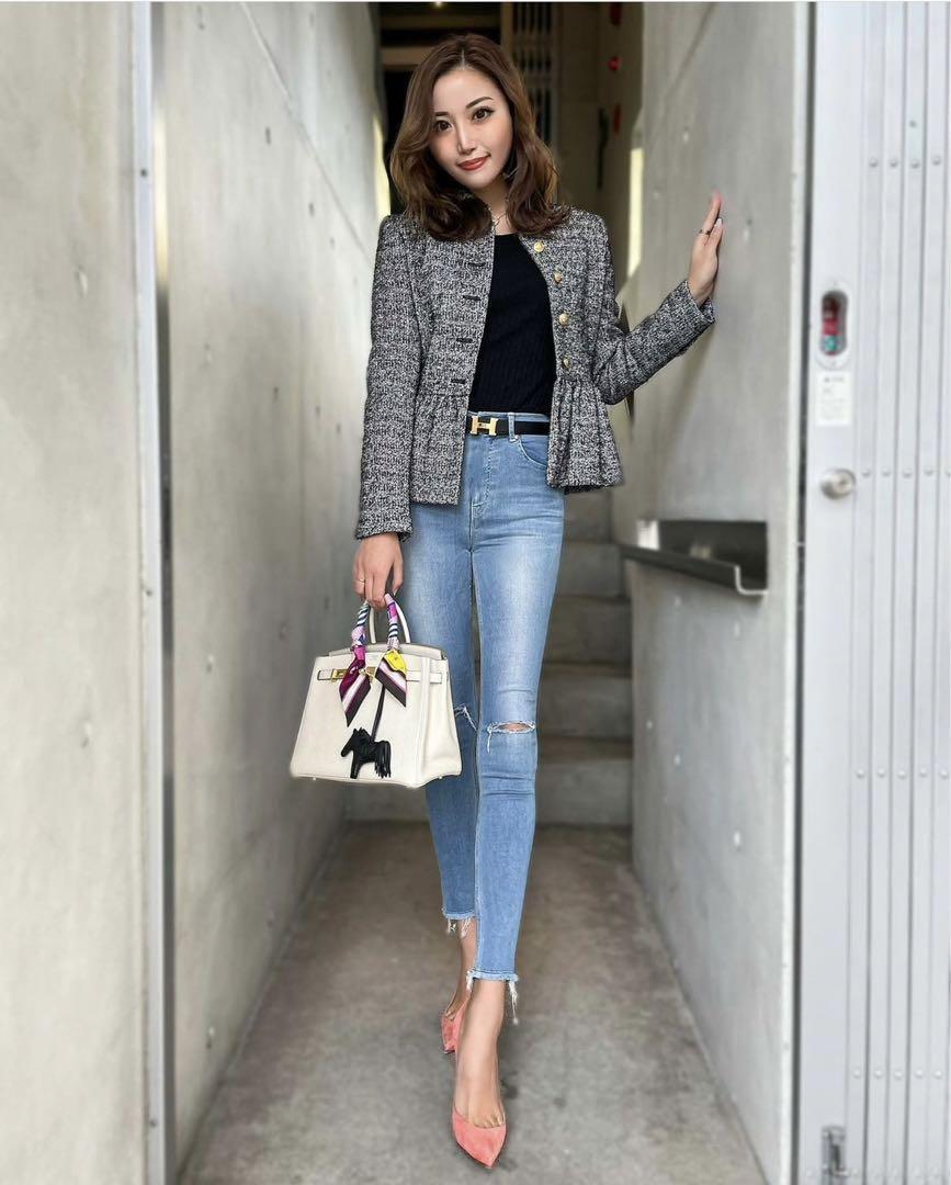 sheller♡シェリエ　ツイードペプラムジャケット 本当に 安い 通販レディース - sheller ツイードペプラムジャケット