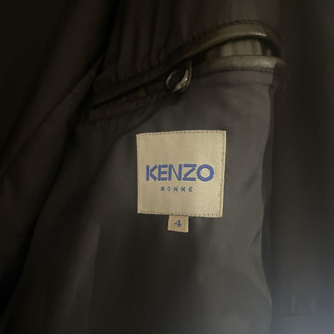 KENZO HOMME ケンゾーオム レザーコート