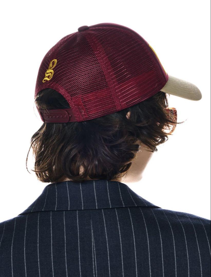 完売商品【beeden】BDN FOAM PRINT MESH CAP RED