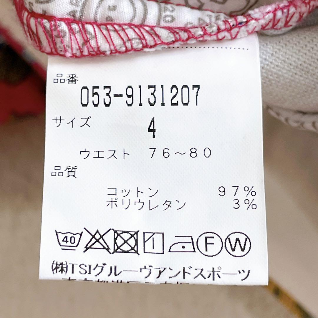 パーリーゲイツ パンツ 30周年モデル 花柄 ピンク ゴルフ ロゴ