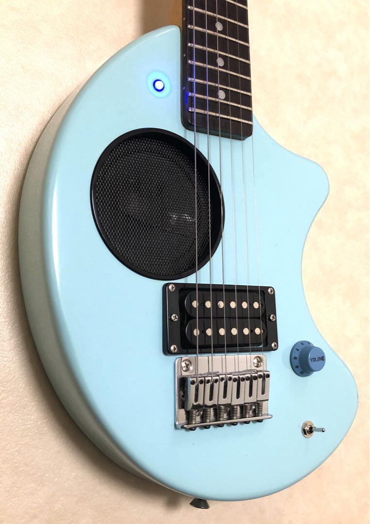 美品】ZO-3 グレー アンプ内蔵ミニギター 専用ケース付