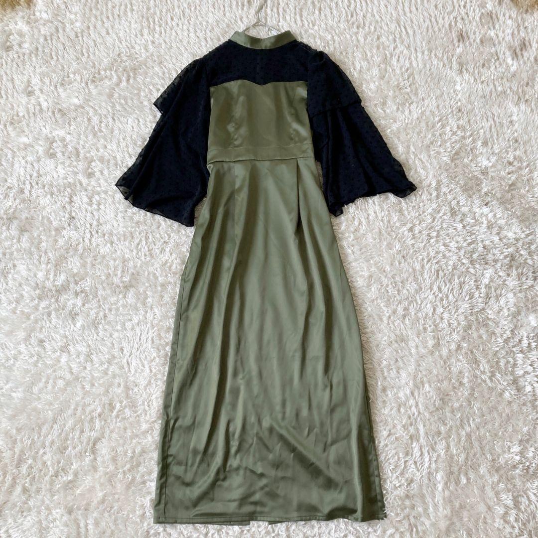 〈新品〉BONLECILL noir ロングドレス ワンピース ベルスリーブ